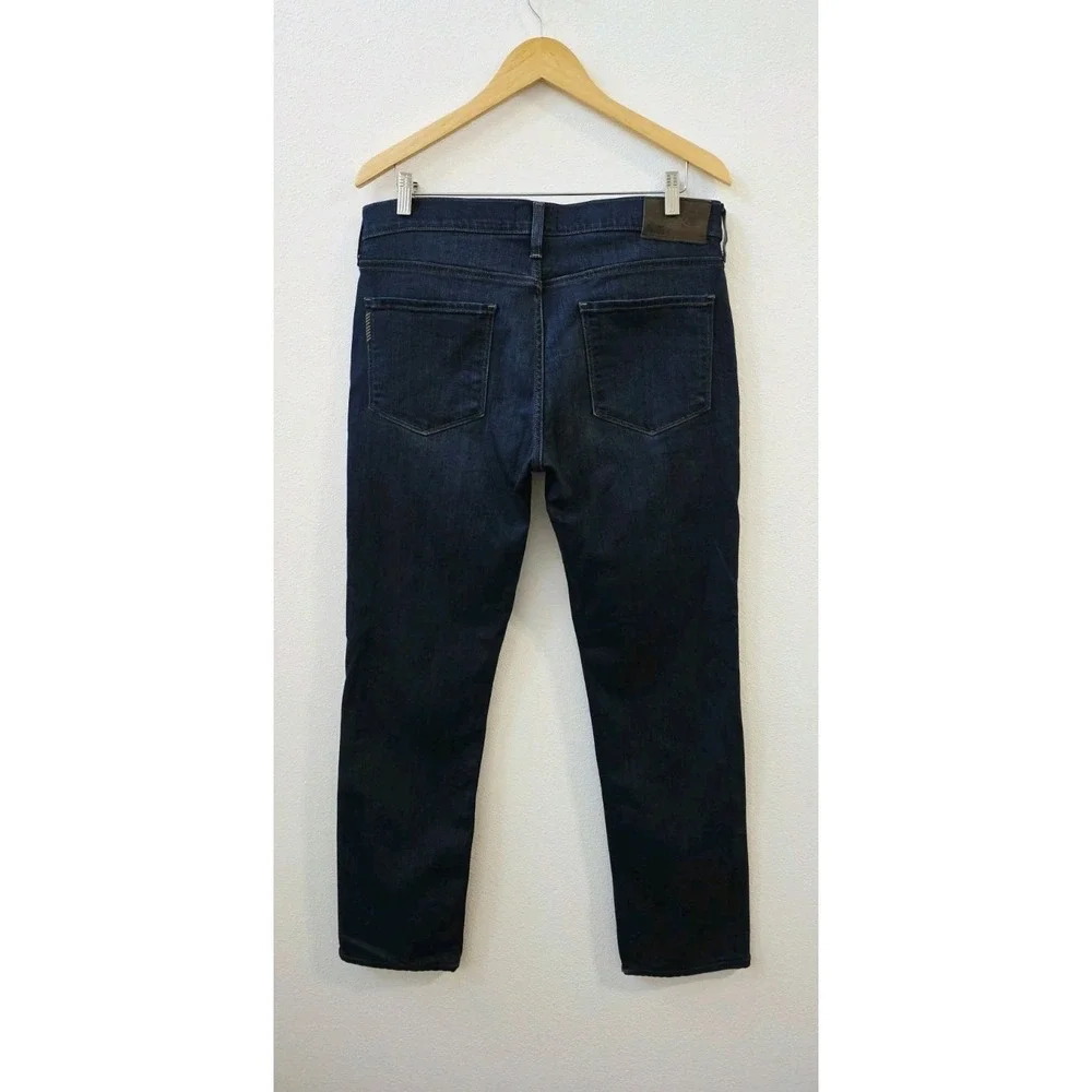 Paige Federal Slim Straight Jeans Men's Size 32 Casual Stretch Dark Blue Denim